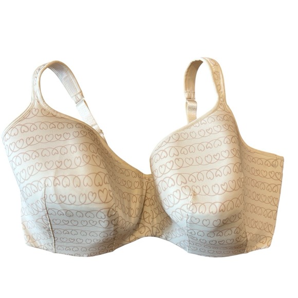 Olga Other - Olga Flirty‎ Balconette Bra Women's Size 42H Heart Lined Underwire